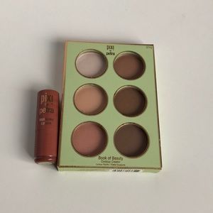 Pixi Powder contour pallet  and lipstick